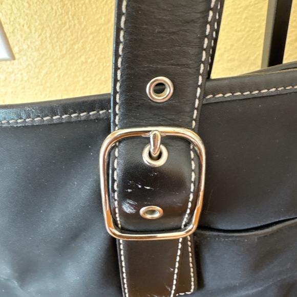 Coach Black Large Nylon Tote - Picture 8 of 14